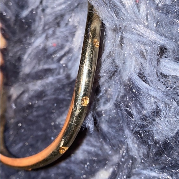 Vintage Gold tone rhinestone bracelet - Picture 2 of 6